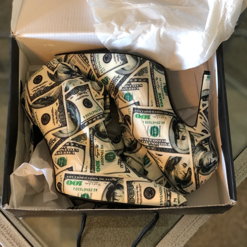 Money Print Booties